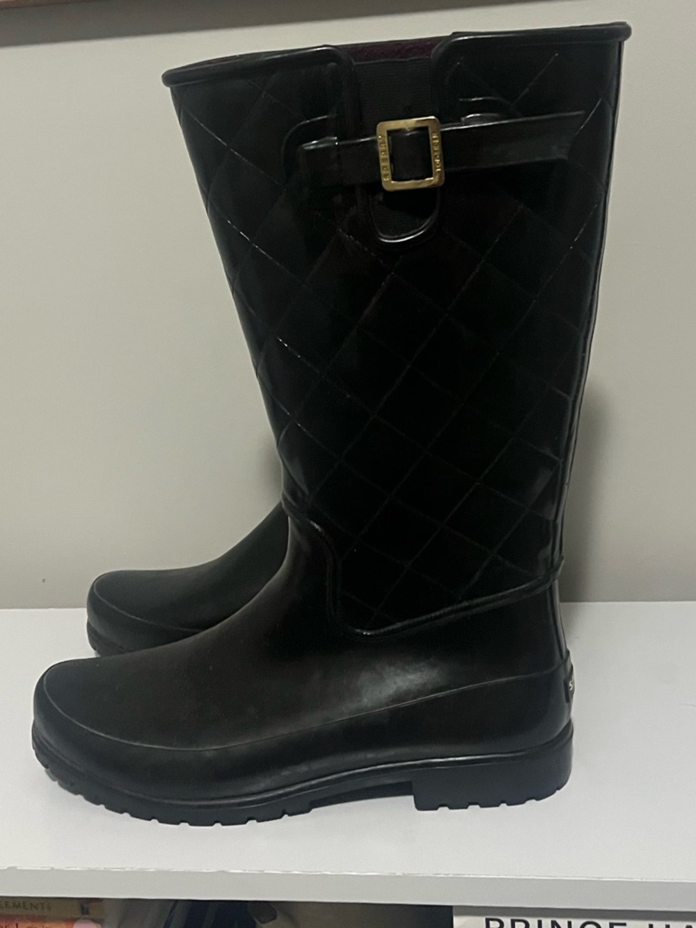 Sperry Top-Sider Women’s Walker Quilted Rain Boots - Size 10